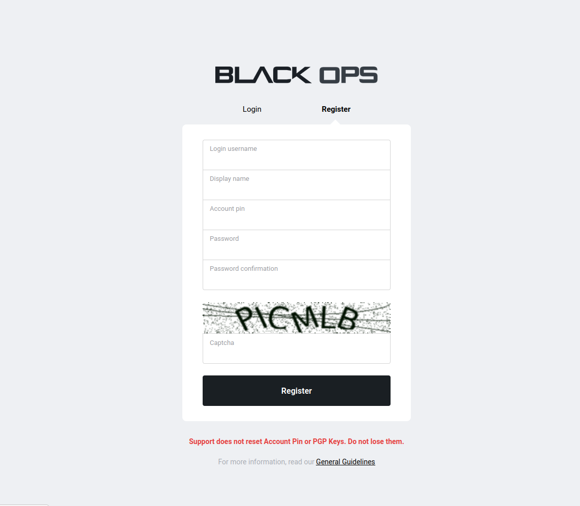 Registration Page